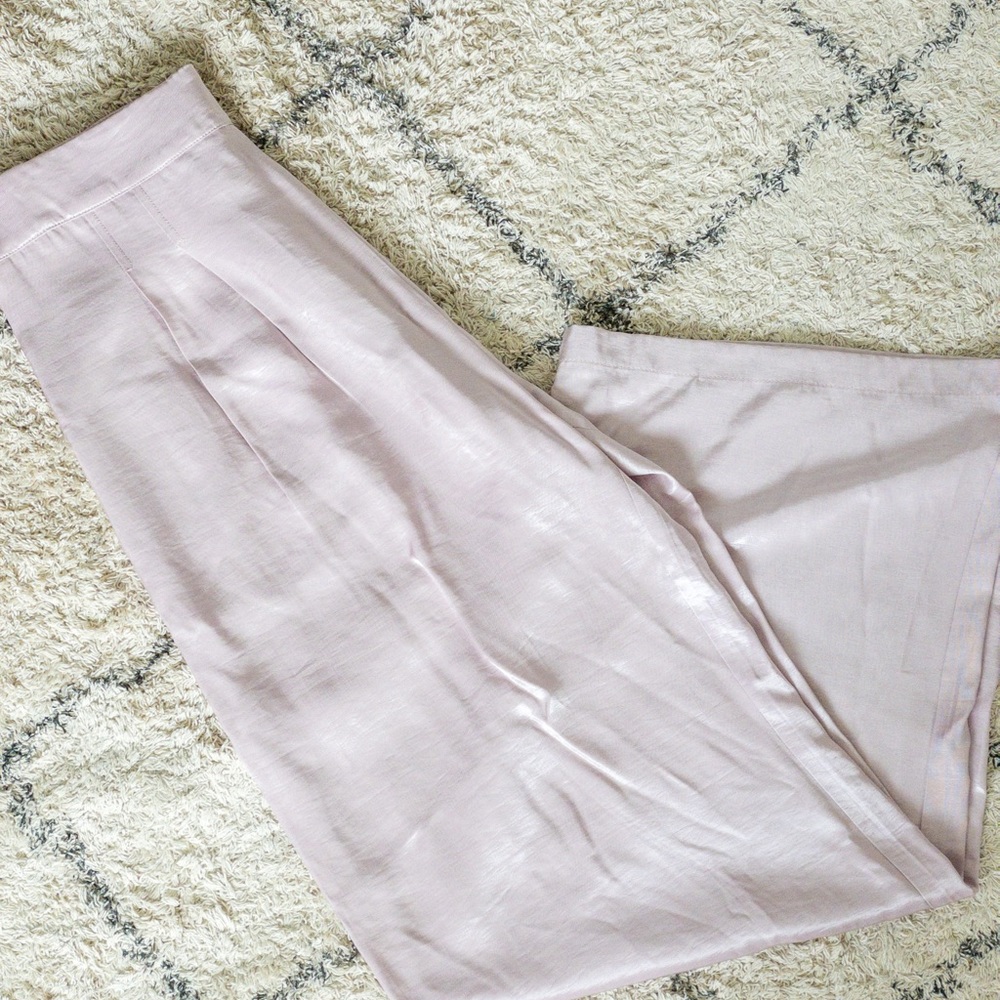 Wide leg new with tags lavender trousers.